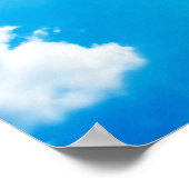 Poster Soleil entre nuages (Coin)