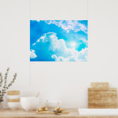 Poster Soleil entre nuages (Cuisine)
