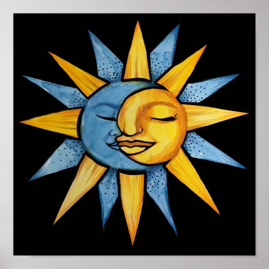 Poster Soleil et Lune (Devant)