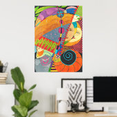 Poster Soleil et lune (Bureau à domicile)