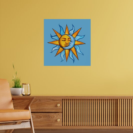 Poster Soleil et Lune Soleil LuneEnfant (Salon 2)