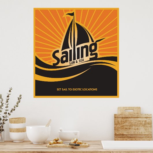 Poster Soleil Et Mer (Cuisine)