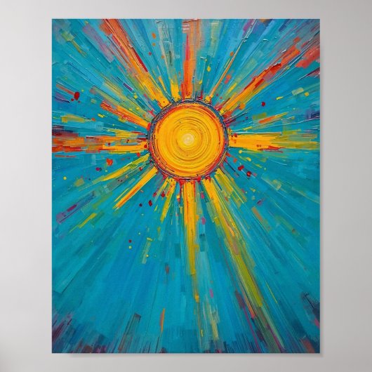 Poster Soleil éternel et ciel (Devant)