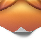 Poster Soleil ethnique. Élément de dégradé géométrique. (Coin)