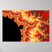 Poster Soleil flamboyant - Fractal (Devant)