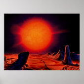 Poster Soleil géant rouge (Devant)