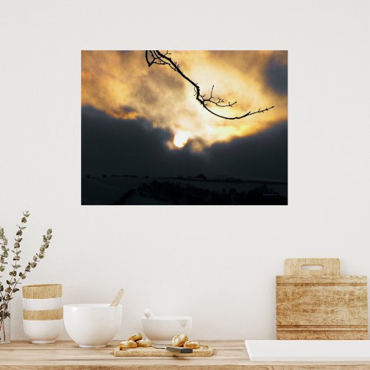 Poster Soleil hivernal (Cuisine)