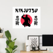 Poster Soleil levant de Ninjutsu (Bureau à domicile)
