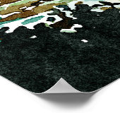 Poster Soleil marin aquarelle (Coin)