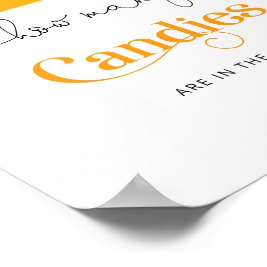 Poster Soleil minimal combien de bonbons baby shower (Coin)