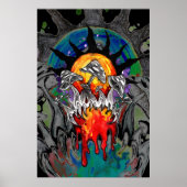 Poster Soleil monstre brillant (Devant)