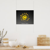 Poster Soleil mou ; Fibres de carbone Faux (Cuisine)