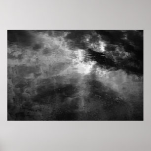 Poster Soleil, Nuages, Eau Et Algues.