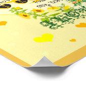 Poster Soleil personnalisé avec coeur (Coin)