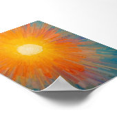 Poster Soleil rayonnant sur un large ciel bleu (Coin)