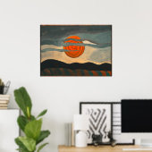 Poster Soleil rouge | Arthur Dove | (Bureau à domicile)
