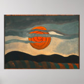 Poster Soleil rouge | Arthur Dove | (Devant)