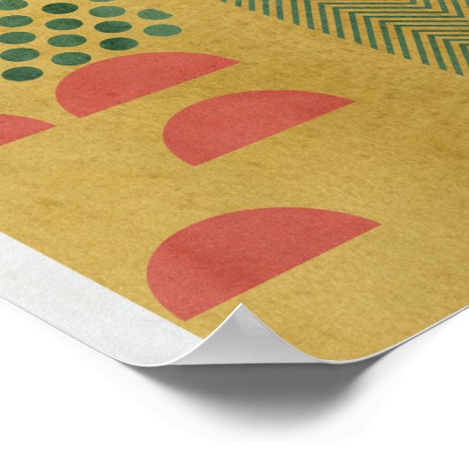 Poster Soleil Rouge IV (Coin)