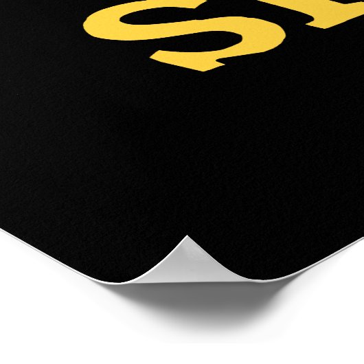 Poster soleil Side Up Funny Fried Egg Pun Dark BG (Coin)