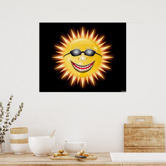 Poster Soleil souriant (Cuisine)