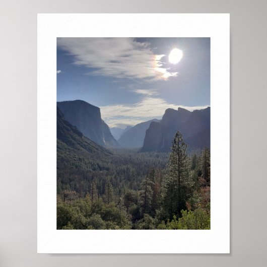 Poster Soleil sur la vallée Yosemite Photographie couleur (Devant)