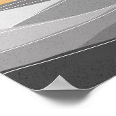 Poster Soleil sur les nuances de gris (Coin)