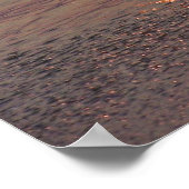 Poster Soleil sur les vagues (Coin)