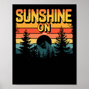 Poster Soleil Sur Mes Épaules Pour Extérieur Et Couchers