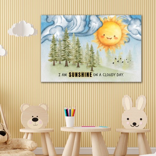 Poster Soleil sur une journée nuageuse Inspiration Wall A