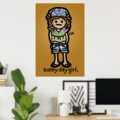 Poster soleil sur vos murs. (Bureau à domicile)