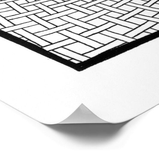 Poster Soleil tissé (Coin)