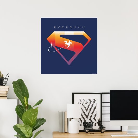 Poster Soleil Tourner Superman Shield (Bureau à domicile)