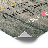 Poster Soleil Tournesols Dentelle Bois Rustique Bienvenue (Coin)