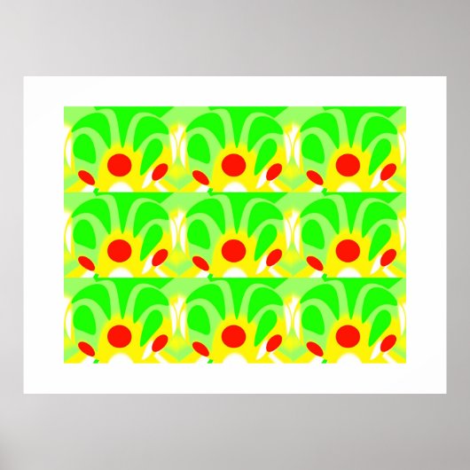 Poster Soleils montants (Devant)