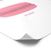 Poster Soles rouges talons stilettos ET MACARONS FLAVORS (Coin)