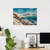 Poster Solheimajokull, Islande (Bureau à domicile)