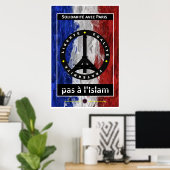 Poster Solidarité avec Paris (Bureau à domicile)