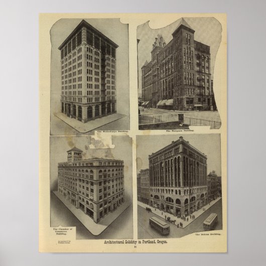 Poster Solidité architecturale en Portland, Oregon (Devant)