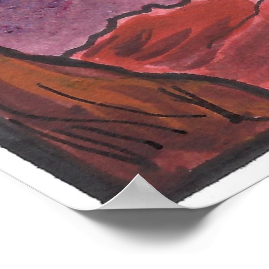 Poster "Solitaire du désert" (Coin)