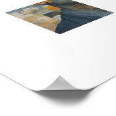 Poster Solitude - a modern take on a Cubism Art Portrait (Coin)