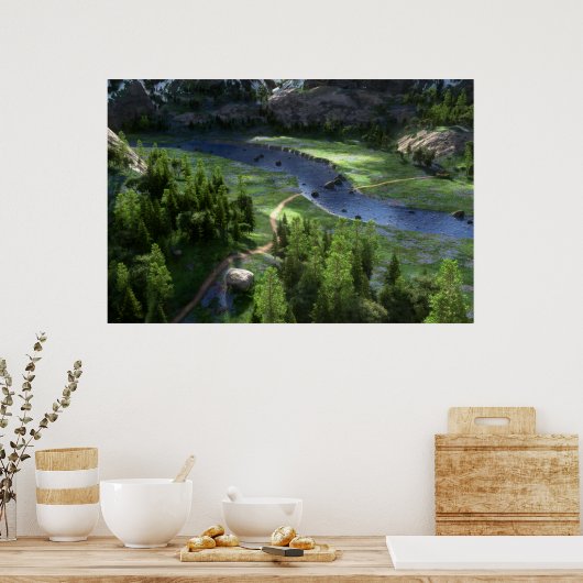 Poster Solitude Cwm Imprimer (Cuisine)