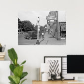 Poster Solitude des petites villes, années 30 (Bureau à domicile)