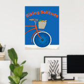 Poster Solitude du vélo, essai de modification, (Bureau à domicile)