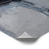 Poster Solitude – Figure abstrait dans le silence urbain (Coin)