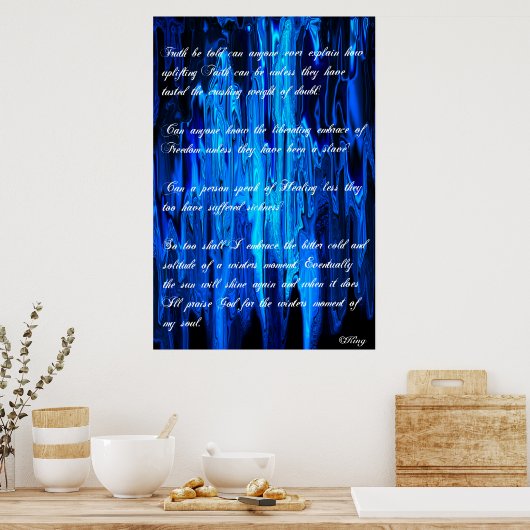 Poster Solitude - Le moment de l'âme d'un hiver©King09 (Cuisine)