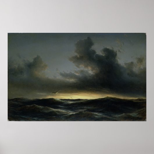 Poster Solitude marine, 1852 (Devant)