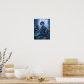Poster Solitude / Musicien / École vide (Cuisine)