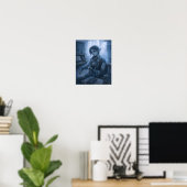 Poster Solitude / Musicien / École vide (Bureau à domicile)