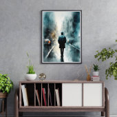 Poster Solitude urbaine