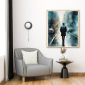 Poster Solitude urbaine